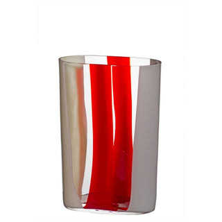 Carlo Moretti Ovale 734 vase white and red in Murano glass h 27.5 cm - Buy now on ShopDecor - Discover the best products by CARLO MORETTI design