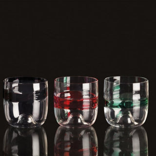 Carlo Moretti Rings 15.652 set 6 tumblers mix in Murano glass - Buy now on ShopDecor - Discover the best products by CARLO MORETTI design