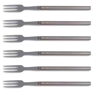 Coltellerie Berti '500 set 6 table forks 7805 - steel - satin finish - Buy now on ShopDecor - Discover the best products by COLTELLERIE BERTI 1895 design