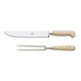 Coltellerie Berti Forgiati carving set 557 cream plexiglass - Buy now on ShopDecor - Discover the best products by COLTELLERIE BERTI 1895 design