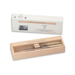 Coltellerie Berti Forgiati carving set 557 cream plexiglass - Buy now on ShopDecor - Discover the best products by COLTELLERIE BERTI 1895 design