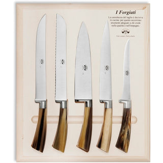 Coltellerie Berti Forgiati su misura 5 forged knives 4175 cornotech - Buy now on ShopDecor - Discover the best products by COLTELLERIE BERTI 1895 design