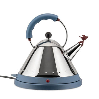 Alessi MG32 electric kettle in steel with coloured handle and base - Buy now on ShopDecor - Discover the best products by ALESSI design