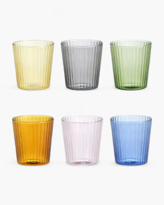 Ivv Narciso set 6 water tumbler colored mix 300 ml - 10.15 oz - Buy now on ShopDecor - Discover the best products by IVV design