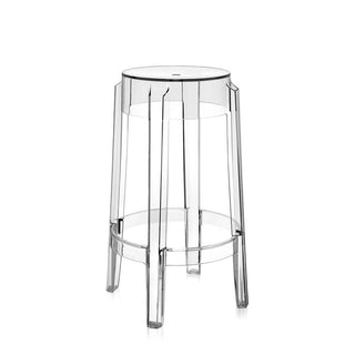 Kartell Charles Ghost stool H. 65 cm. - Buy now on ShopDecor - Discover the best products by KARTELL design