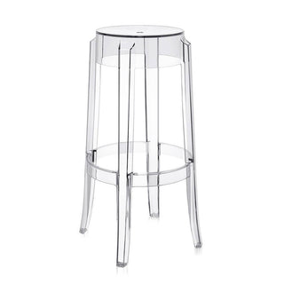 Kartell Charles Ghost stool H. 75 cm. - Buy now on ShopDecor - Discover the best products by KARTELL design