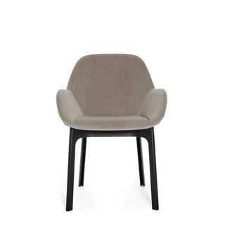 Kartell Clap armchair in Aquaclean fabric with black structure - Buy now on ShopDecor - Discover the best products by KARTELL design