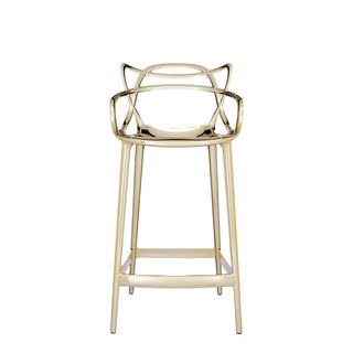 Kartell Masters metallized stool with seat H. 65 cm. - Buy now on ShopDecor - Discover the best products by KARTELL design