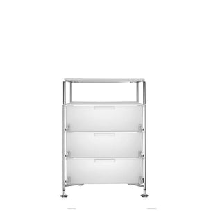 Kartell Mobil chest of drawers with 3 drawers and 1 shelf - Buy now on ShopDecor - Discover the best products by KARTELL design