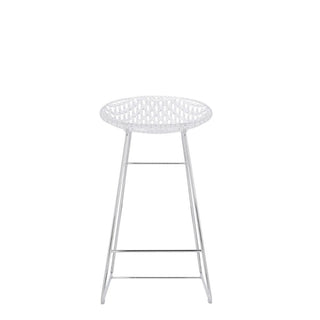 Kartell Smatrik stool with chromed legs for indoor use - Buy now on ShopDecor - Discover the best products by KARTELL design