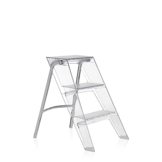 Kartell Upper folding step ladder with chromed steel structure - Buy now on ShopDecor - Discover the best products by KARTELL design