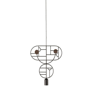 Nomon Wooden Dots pendant lamp graphite structure 2 elements - Buy now on ShopDecor - Discover the best products by NOMON design