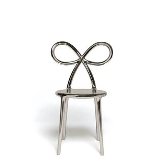 Qeeboo Ribbon chair metal finish in polyethylene - Buy now on ShopDecor - Discover the best products by QEEBOO design