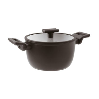 Sambonet Titan Pro Double Induction non-stick saucepan 2 handles with lid - Buy now on ShopDecor - Discover the best products by SAMBONET design