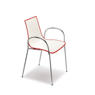 Scab Zebra Two-Coloured chair with armrests by Luisa Battaglia - Buy now on ShopDecor - Discover the best products by SCAB design