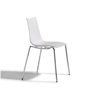 Scab Zebra Tecnopolimero chair 4 chromed legs by Luisa Battaglia - Buy now on ShopDecor - Discover the best products by SCAB design