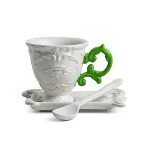 Seletti I-Wares coffee set with coffee cup, spoon and saucer - Buy now on ShopDecor - Discover the best products by SELETTI design