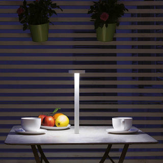 Davide Groppi Tetatet portable table lamp matt white - Buy now on ShopDecor - Discover the best products by DAVIDE GROPPI design