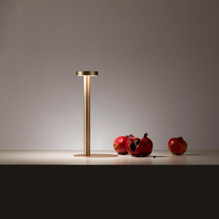 Davide Groppi Tetatet portable table lamp matt gold - Buy now on ShopDecor - Discover the best products by DAVIDE GROPPI design