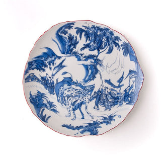 Diesel with Seletti Classics on Acid plate diam. 28 cm. - 11.02 in. Blue Chinoiserie - Buy now on ShopDecor - Discover the best products by DIESEL LIVING WITH SELETTI design