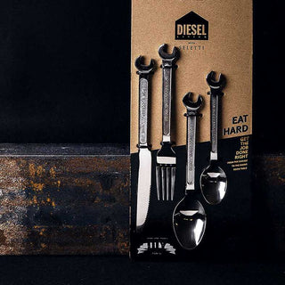 Diesel with Seletti Diy Collection cutlery set 4 pieces steel - Buy now on ShopDecor - Discover the best products by DIESEL LIVING WITH SELETTI design