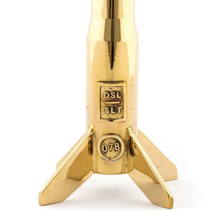 Diesel with Seletti Cosmic Diner Hard Rocket candle holder large gold - Buy now on ShopDecor - Discover the best products by DIESEL LIVING WITH SELETTI design