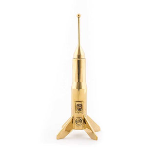 Diesel with Seletti Cosmic Diner Hard Rocket candle holder large gold - Buy now on ShopDecor - Discover the best products by DIESEL LIVING WITH SELETTI design