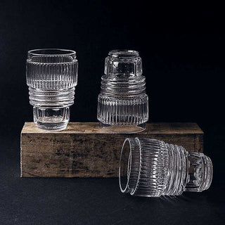 Diesel with Seletti Machine Collection set 3 glasses h. 13 cm. transparent - Buy now on ShopDecor - Discover the best products by DIESEL LIVING WITH SELETTI design