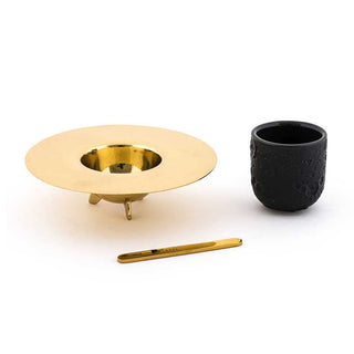 Diesel with Seletti Cosmic Diner Lunar coffee set black/gold - Buy now on ShopDecor - Discover the best products by DIESEL LIVING WITH SELETTI design