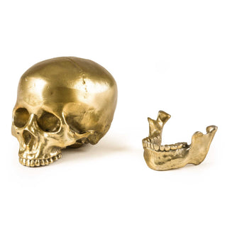 Diesel with Seletti Wunderkrammer Human Skull decoration brass - Buy now on ShopDecor - Discover the best products by DIESEL LIVING WITH SELETTI design