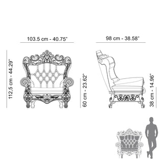 Slide - Design of Love Queen of Love Armchair - Buy now on ShopDecor - Discover the best products by SLIDE design