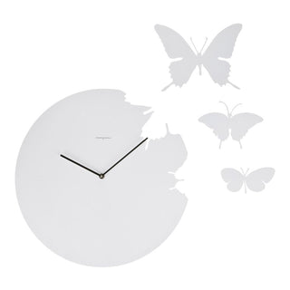 Domeniconi Butterfly wall clock white - Buy now on ShopDecor - Discover the best products by DOMENICONI design