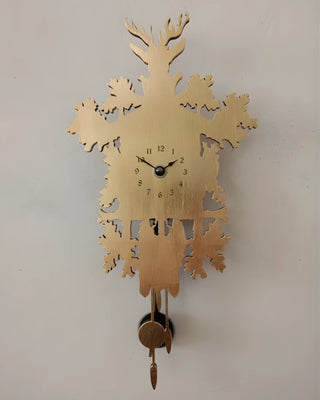 Domeniconi Cucù cuckoo clock leaf effect