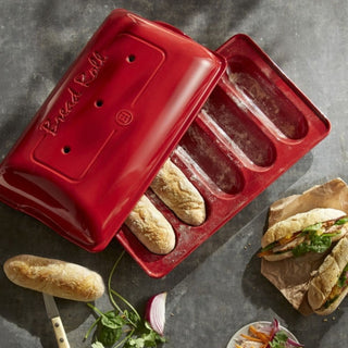 Emile Henry Mini-baguettes Baker - Buy now on ShopDecor - Discover the best products by EMILE HENRY design