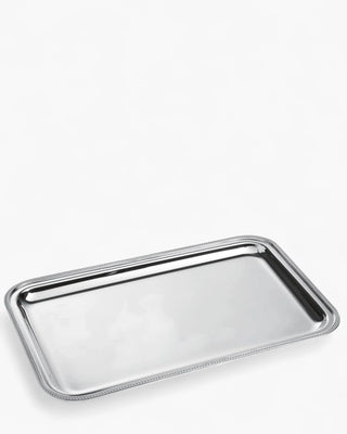 Ercuis Ambassade Perles tray silver plated Without Handles 65x50 cm - 25.59x19.68 in - Buy now on ShopDecor - Discover the best products by ERCUIS design