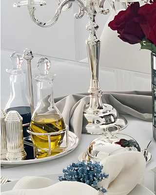 Ercuis Regards oil and vinegar set silver plated - Buy now on ShopDecor - Discover the best products by ERCUIS design