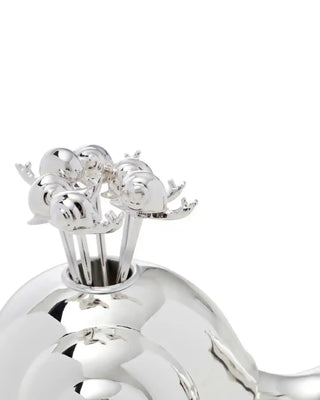 Ercuis Tuileries 8-pick fork set for snails silver plated - Buy now on ShopDecor - Discover the best products by ERCUIS design