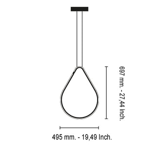 Flos Arrangements Drop Up pendant lamp LED black - Buy now on ShopDecor - Discover the best products by FLOS design