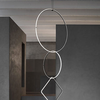 Flos Arrangements Round Large pendant lamp LED black diam. 102 cm. - Buy now on ShopDecor - Discover the best products by FLOS design