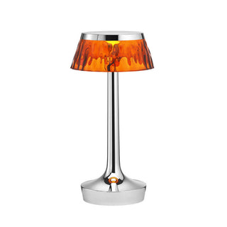 Flos Bon Jour Unplugged portable table lamp Flos Chrome Amber - Buy now on ShopDecor - Discover the best products by FLOS design