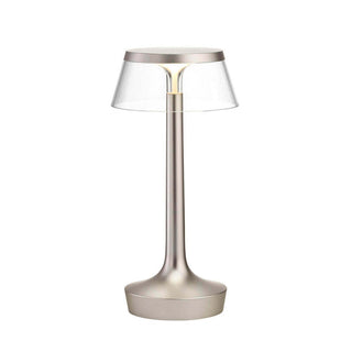 Flos Bon Jour Unplugged portable table lamp Flos Chrome matt Transparent - Buy now on ShopDecor - Discover the best products by FLOS design