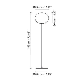 Flos Glo-Ball F3 floor lamp steel - Buy now on ShopDecor - Discover the best products by FLOS design