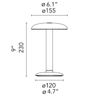 Flos Gustave Residential portable table lamp LED 2700K - Buy now on ShopDecor - Discover the best products by FLOS design