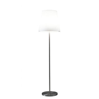 FontanaArte 3247 medium nickel-white floor lamp by Archivio Storico FontanaArte - Buy now on ShopDecor - Discover the best products by FONTANAARTE design