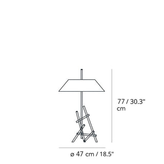 FontanaArte Ashanghai chrome and white table lamp - Buy now on ShopDecor - Discover the best products by FONTANAARTE design