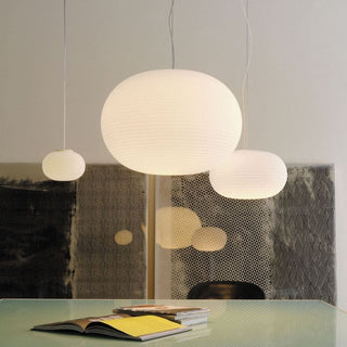 FontanaArte Bianca large white suspension lamp by Matti Klenell - Buy now on ShopDecor - Discover the best products by FONTANAARTE design