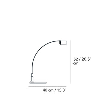 FontanaArte Falena chrome table light by Alvaro Siza - Buy now on ShopDecor - Discover the best products by FONTANAARTE design