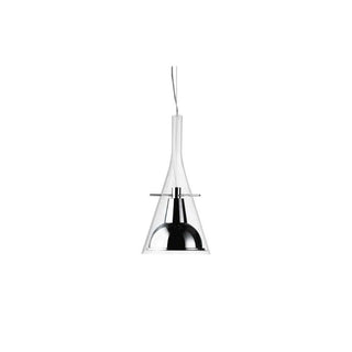 FontanaArte Flûte small LED suspension lamp by Franco Raggi Chrome Transparent - Buy now on ShopDecor - Discover the best products by FONTANAARTE design