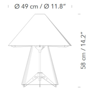 FontanaArte Metafora table lamp by Umberto Riva - Buy now on ShopDecor - Discover the best products by FONTANAARTE design