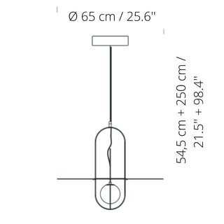 FontanaArte Setareh METAL medium LED suspension lamp - Buy now on ShopDecor - Discover the best products by FONTANAARTE design